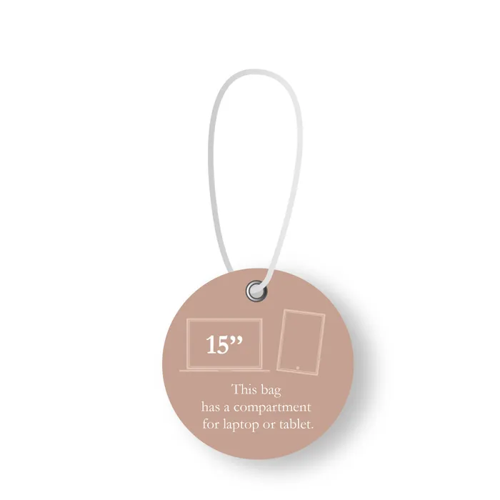 Charm London Charm London Bond Laptoptas 15,6 inch  off white