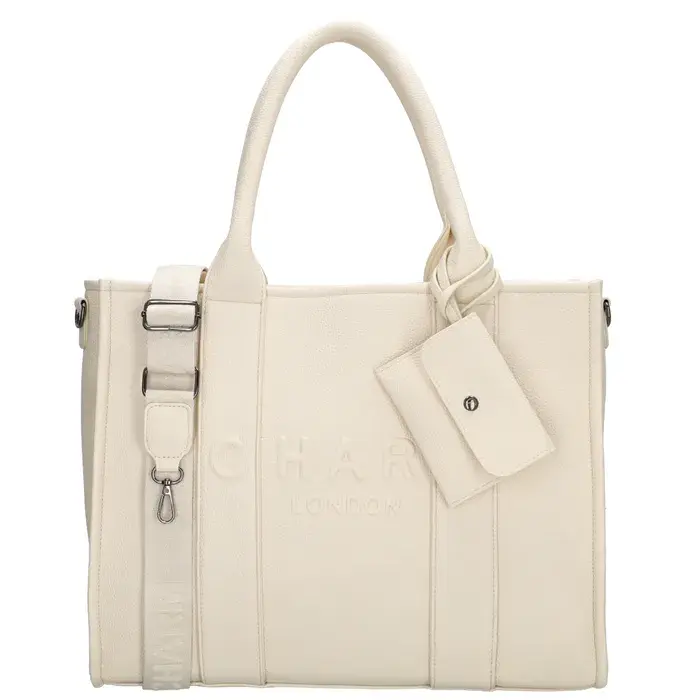 Charm London Charm London Bond Laptoptas 15,6 inch  off white