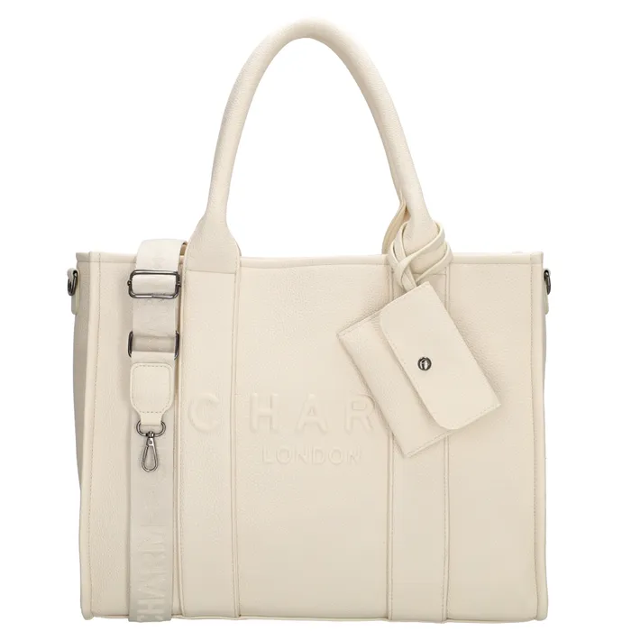 Charm London Charm London Bond Laptoptas 15,6 inch  off white