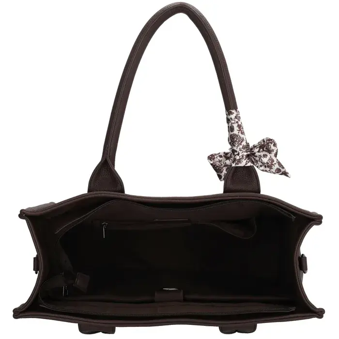 Charm London Charm London Bond Laptoptas 15,6 inch  donker bruin