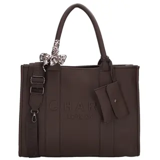 Charm London Bond Laptoptas 15,6 inch  donker bruin