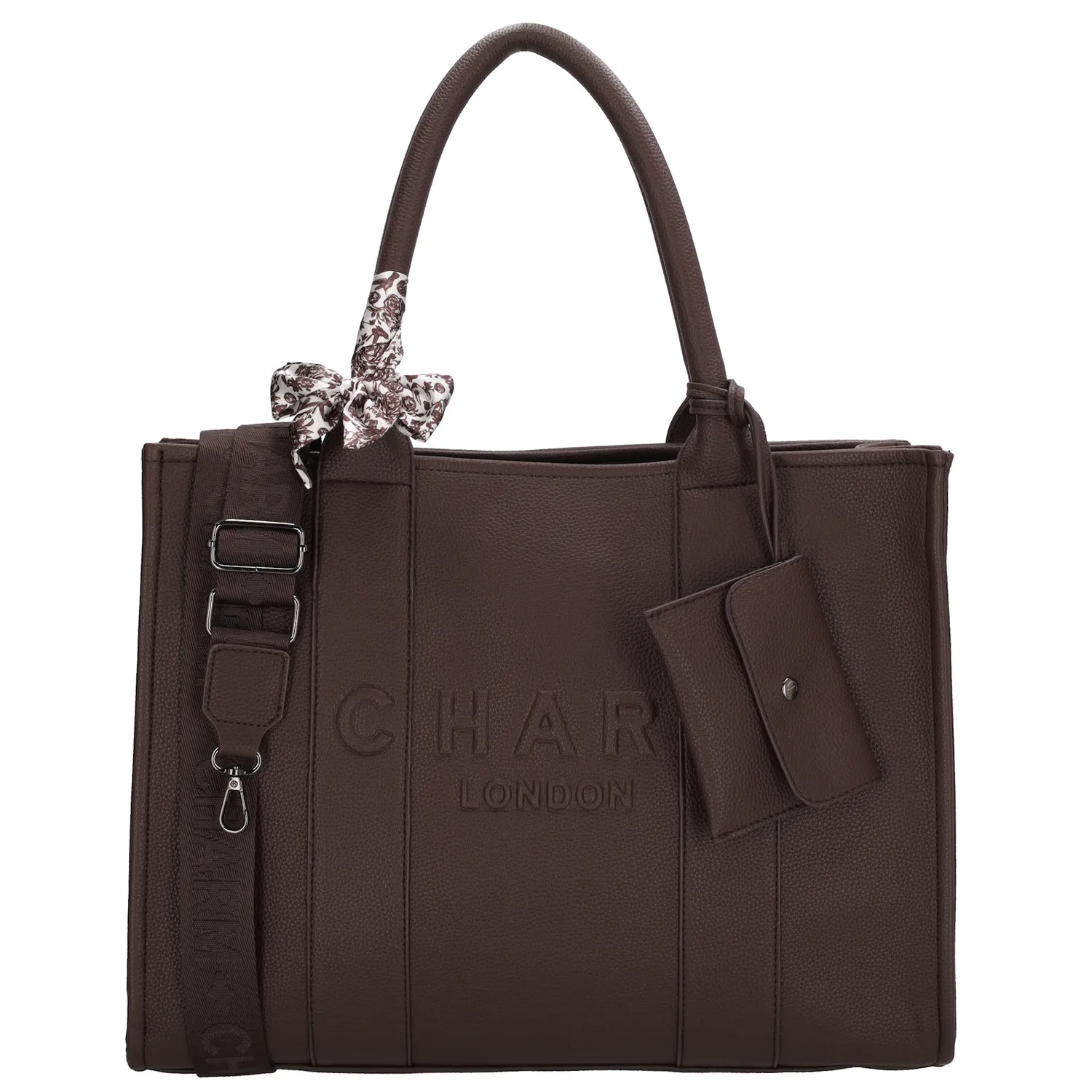 Charm London Charm London Bond Laptoptas 15,6 inch  donker bruin
