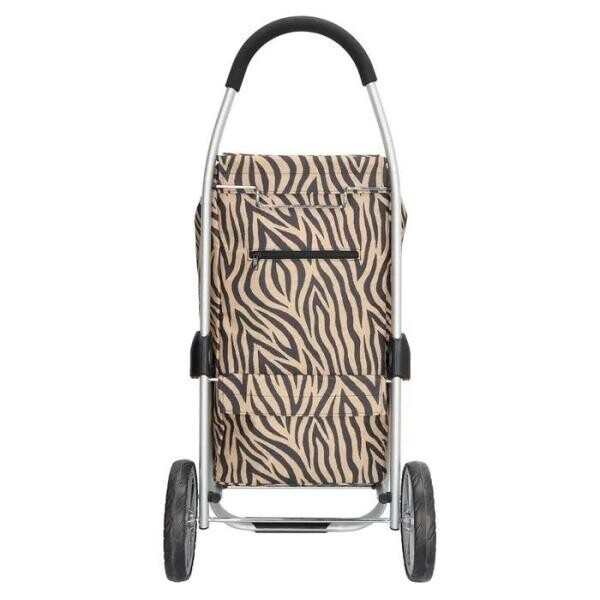Beagles boodschappentrolley-winkelkarhaak zebra brown