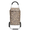 boodschappentrolley-winkelkarhaak zebra brown