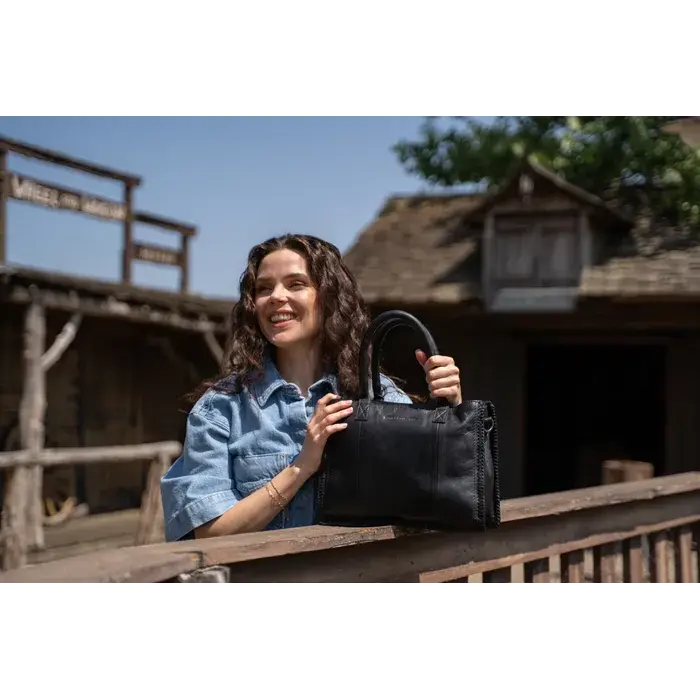 Hide&Stiches Hide & Stitches Inspired by Country Handtas zwart