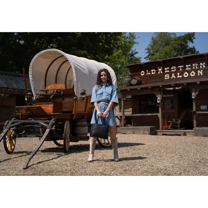 Hide&Stiches Hide & Stitches Inspired by Country Handtas zwart