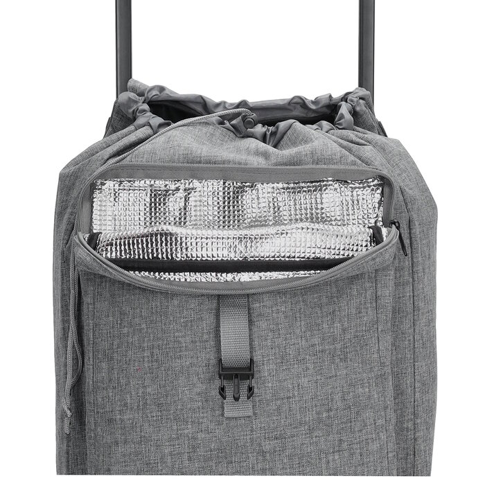 Beagles Beagles Shop & Go Boodschappen trolley met koelvak grijs