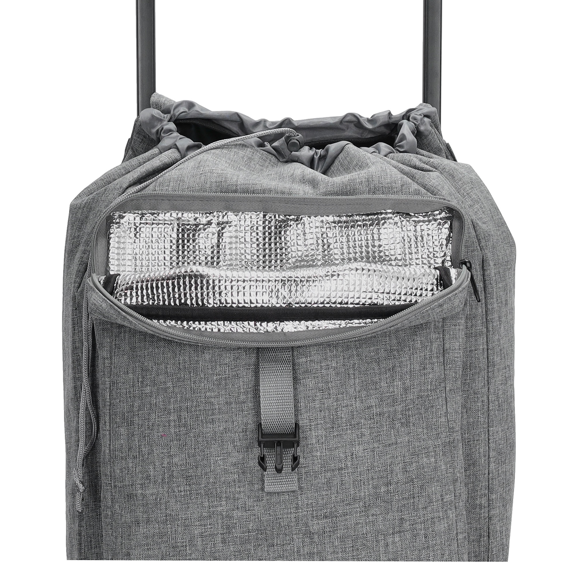 Beagles Beagles Shop & Go Boodschappen trolley met koelvak grijs