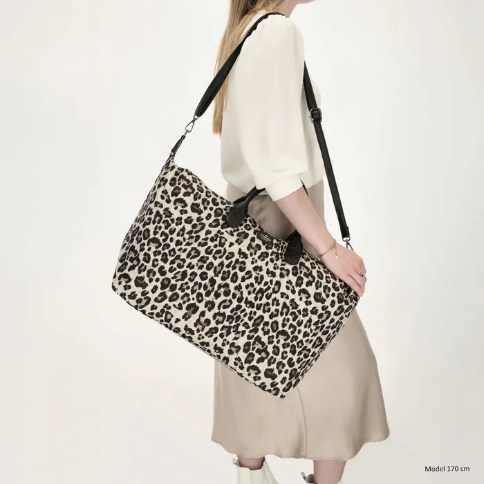 Charm London Charm London Buckingham Reistas leopard beige