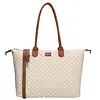 Charm london Buckingham laptoptas 15,6 inch dots white on taupe