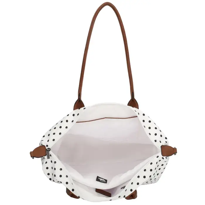 Charm London Charm london Buckingham laptoptas 15,6 inch dots black on white