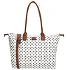 Charm london Buckingham laptoptas 15,6 inch dots black on white