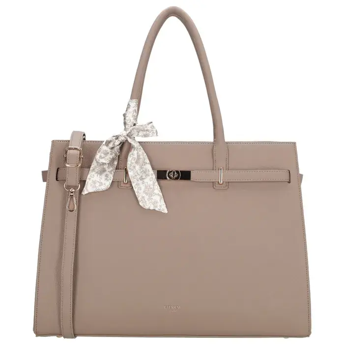 Charm London Charm London The Hamptons Laptoptas 15 inch taupe