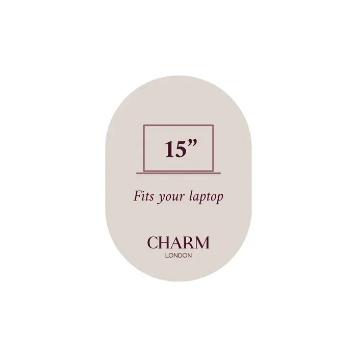 Charm London Charm London The Hamptons Laptoptas 15 inch zwart