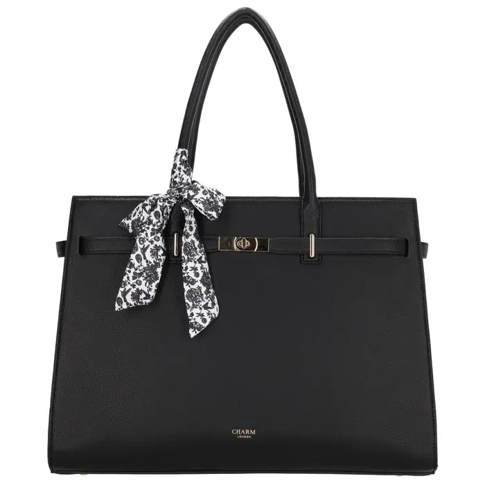 Charm London Charm London The Hamptons Laptoptas 15 inch zwart