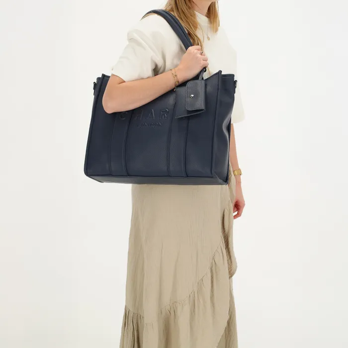 Charm London Charm London Bond Laptoptas 15,6 inch  Blauw