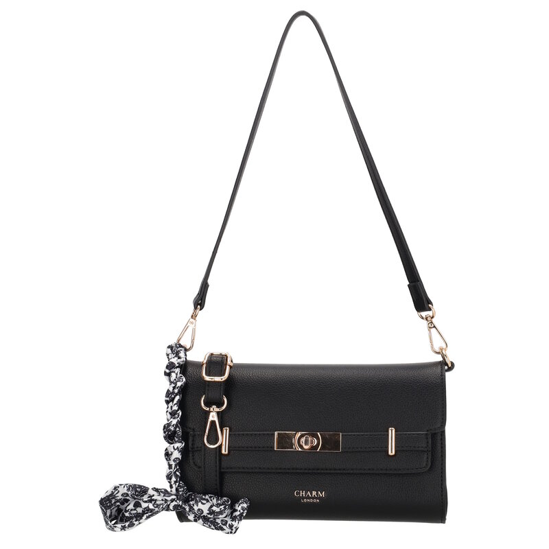 Charm London Charm London The Hamptons Schoudertas zwart