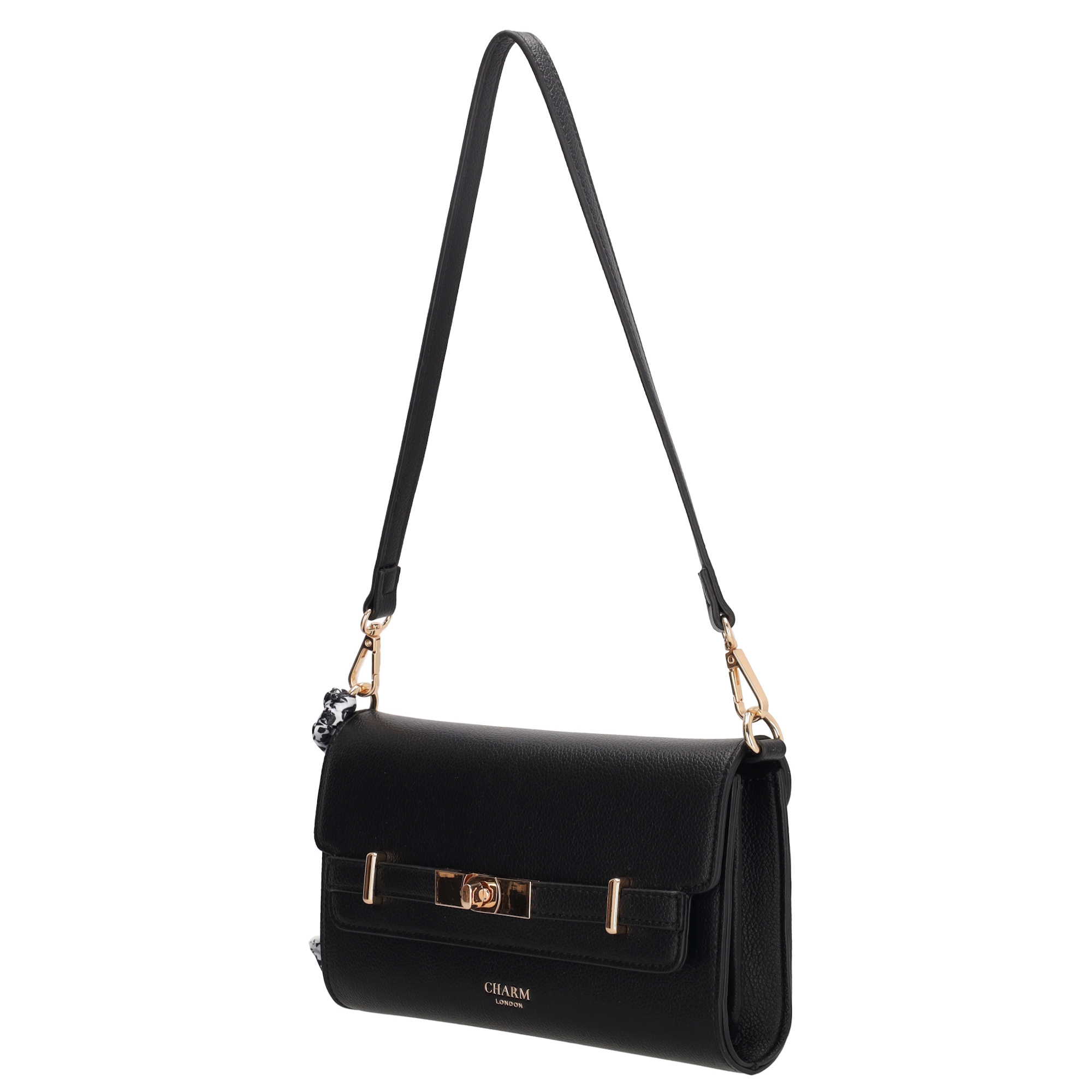 Charm London Charm London The Hamptons Schoudertas zwart