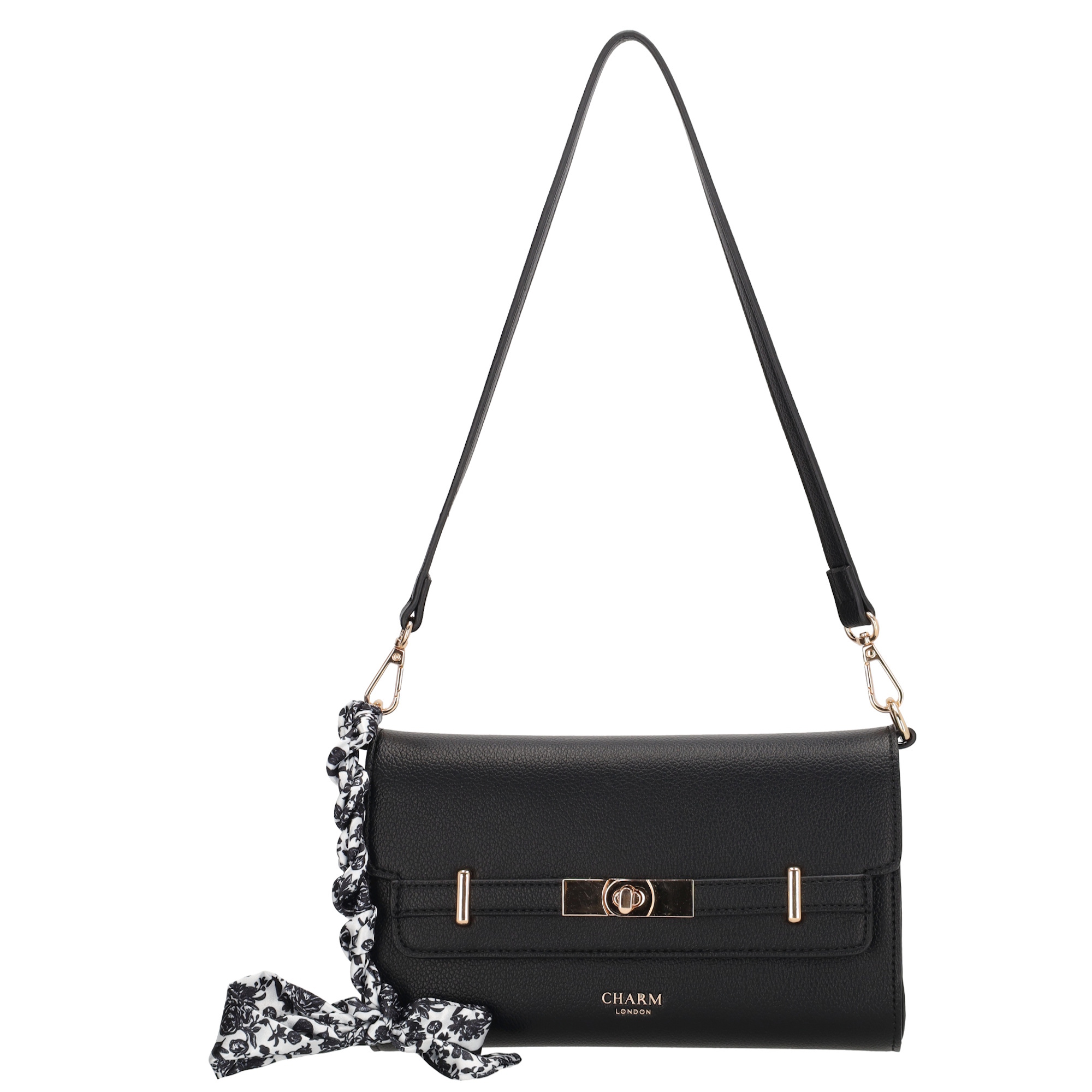 Charm London Charm London The Hamptons Schoudertas zwart