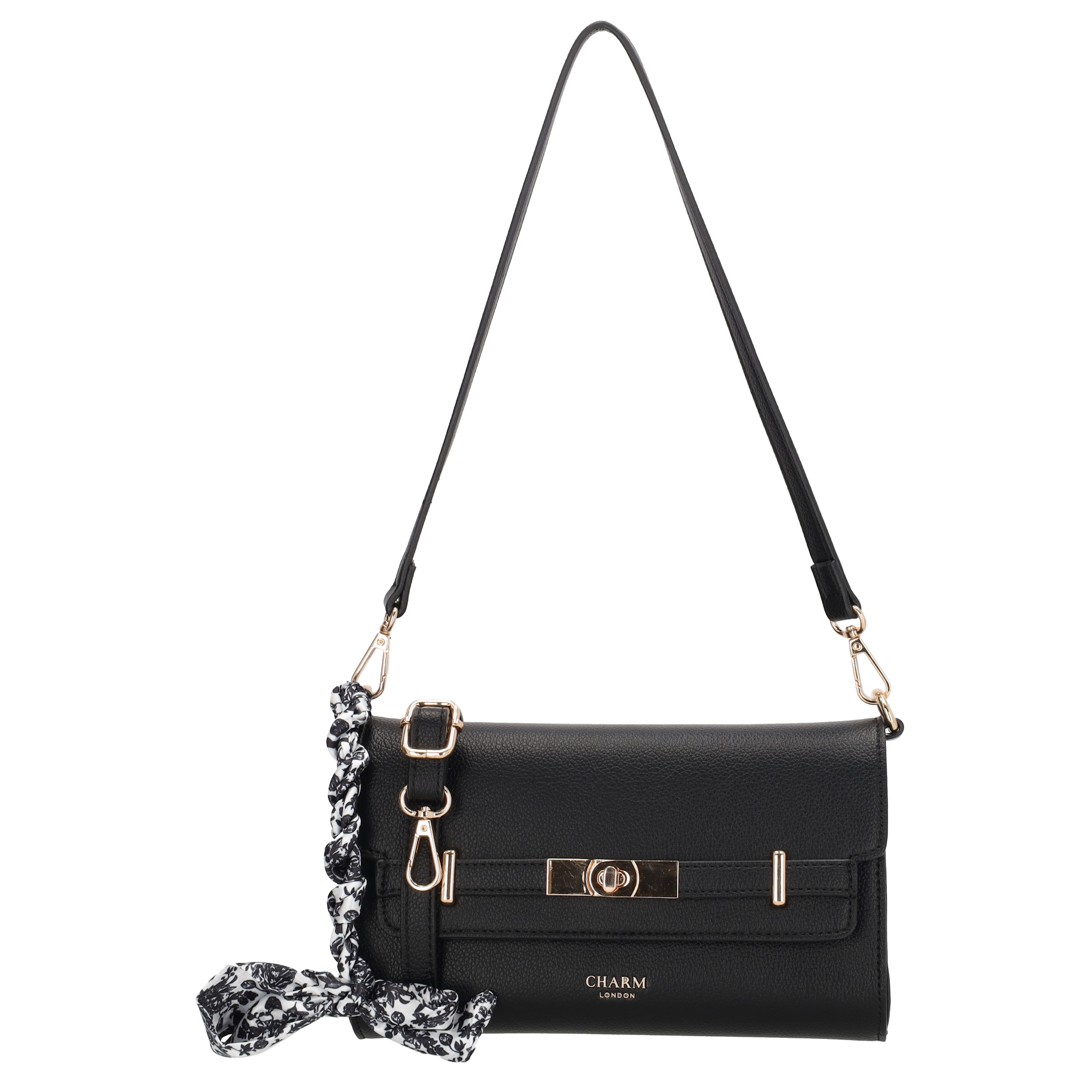 Charm London Charm London The Hamptons Schoudertas zwart