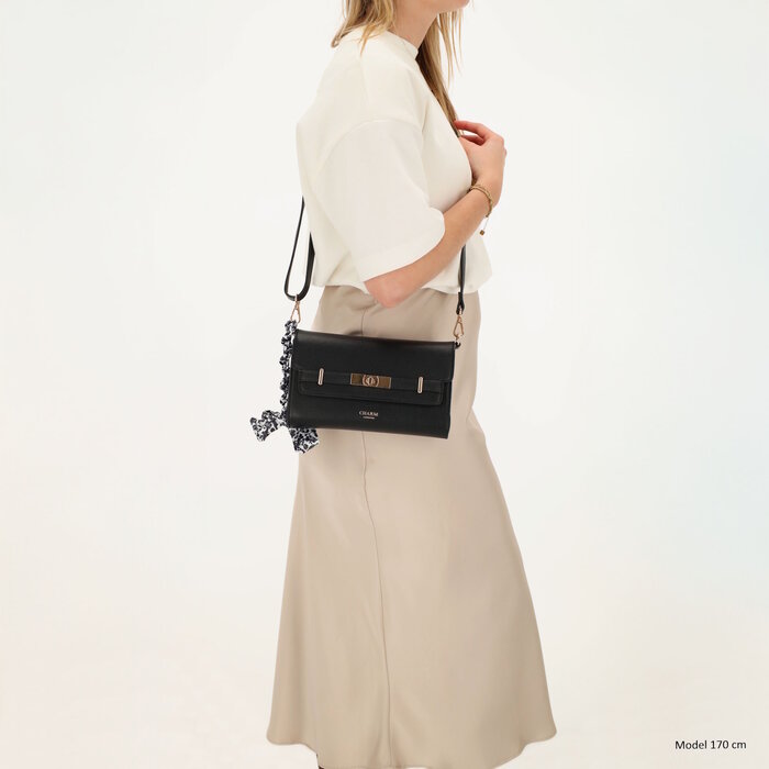 Charm London Charm London The Hamptons Schoudertas zwart