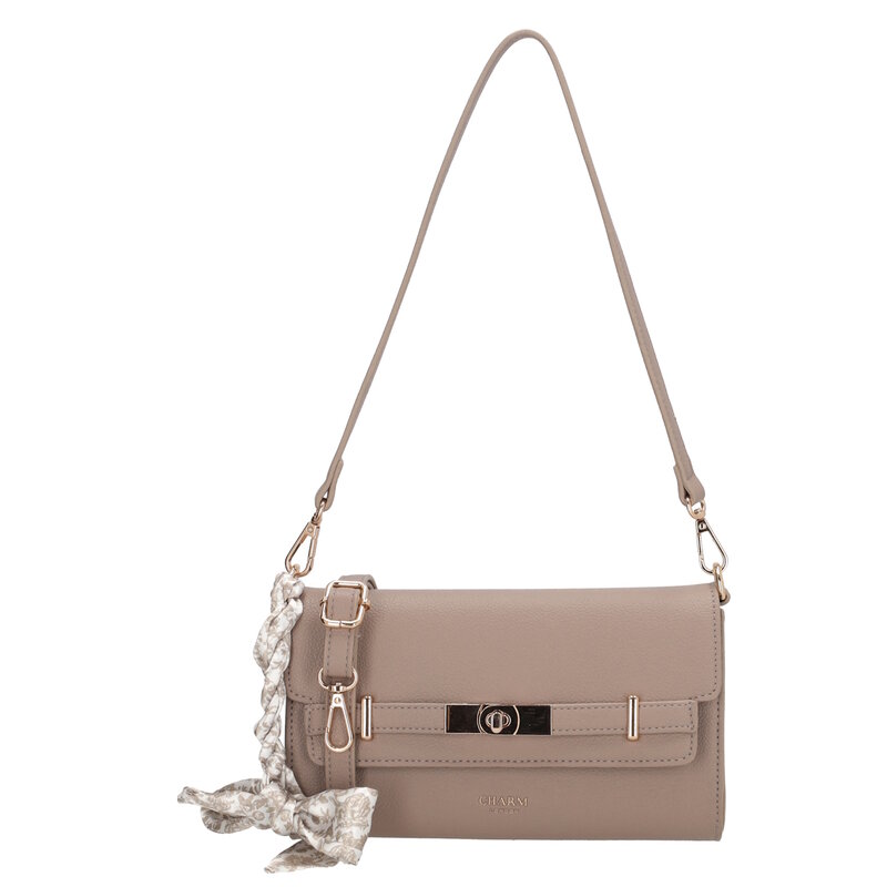 Charm London Charm London The Hamptons Schoudertas taupe