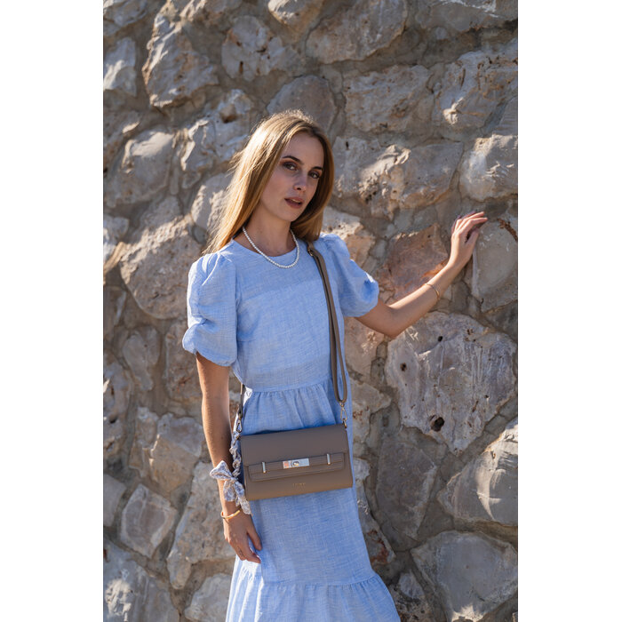 Charm London Charm London The Hamptons Schoudertas taupe