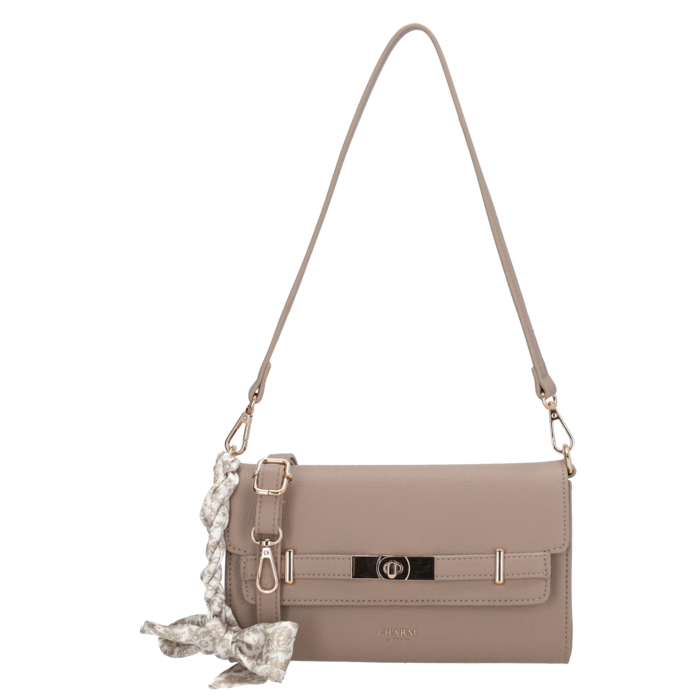 Charm London Charm London The Hamptons Schoudertas taupe