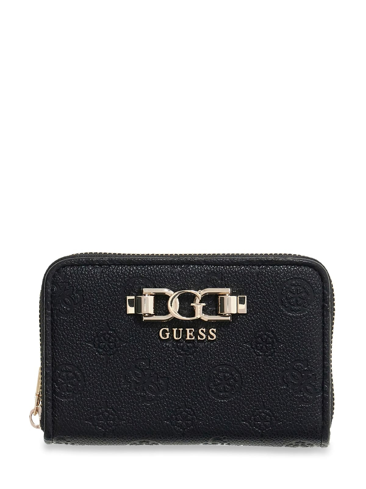 GUESS GUESS Anise SLG rits-portemonnee medium zwart logo