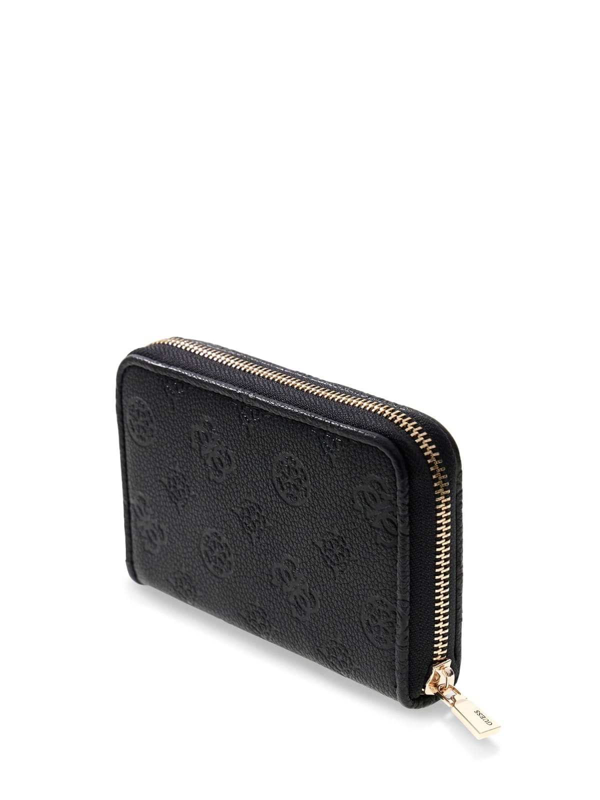 GUESS GUESS Anise SLG rits-portemonnee medium zwart logo