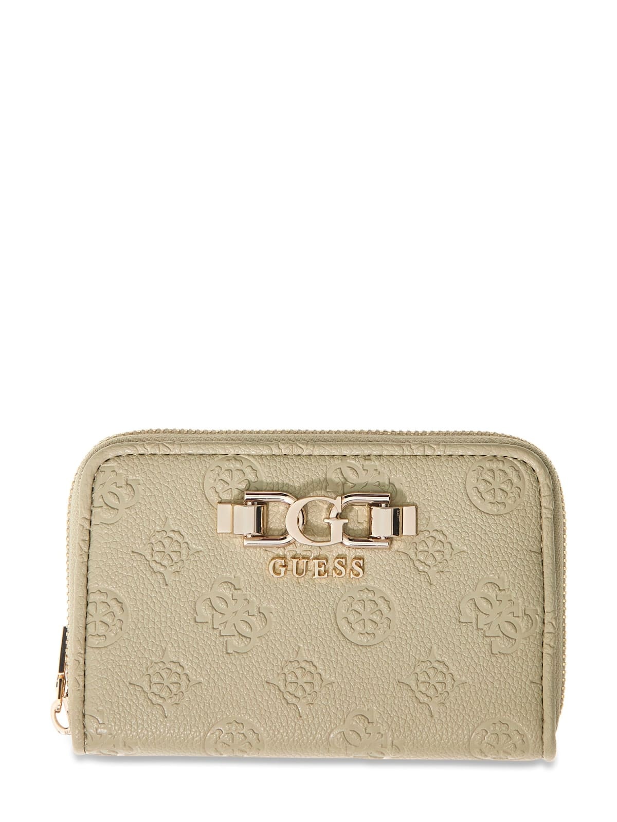 GUESS GUESS Anise SLG rits-portemonnee medium sage logo