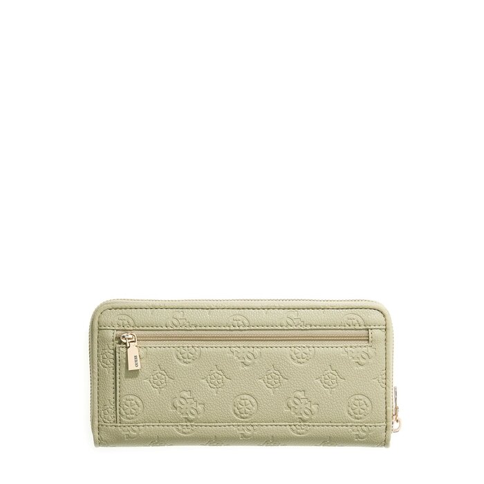 GUESS GUESS Anise SLG rits-portemonnee large sage logo