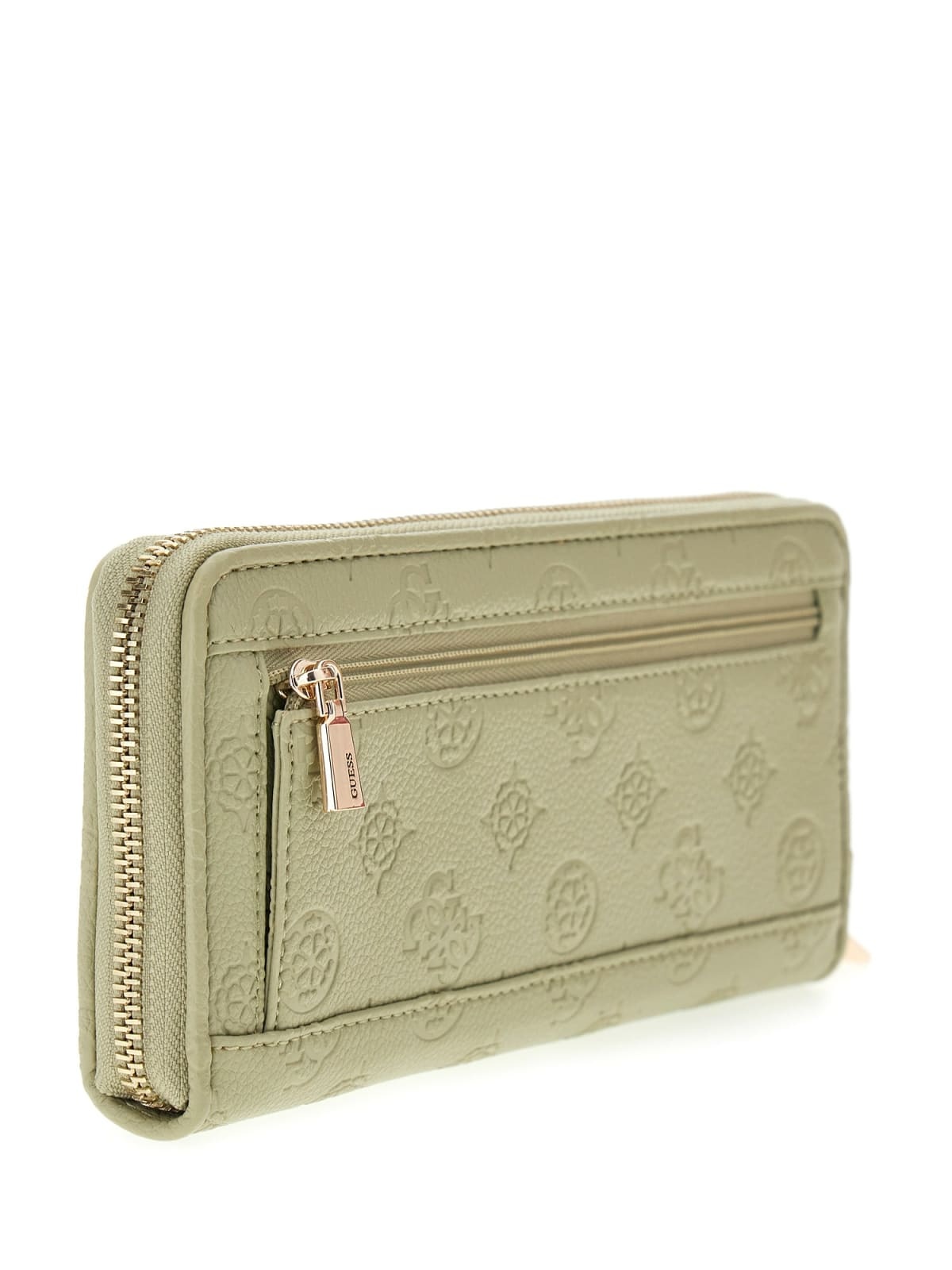 GUESS GUESS Anise SLG rits-portemonnee large sage logo