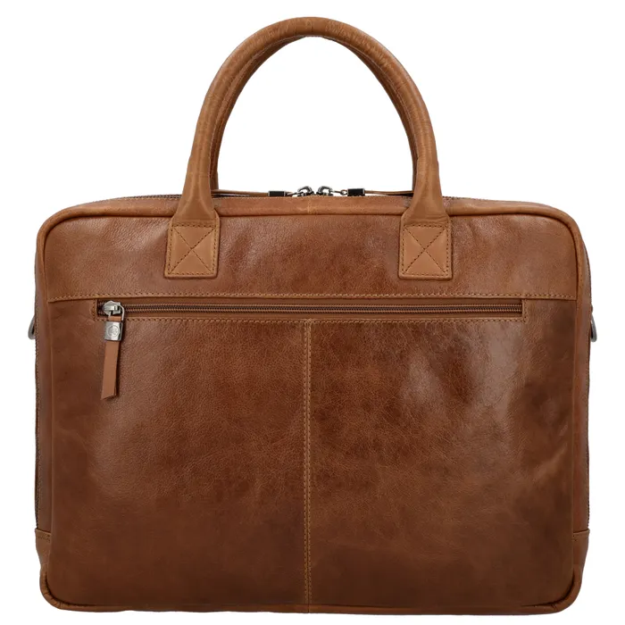 Hide&Stiches Hide & Stitches Porto Laptoptas 15,6 inch cognac