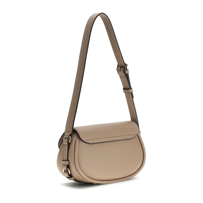 GUESS GUESS Danya schoudertas met overslag taupe
