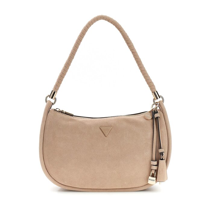 GUESS GUESS Danya schoudertas suede look taupe