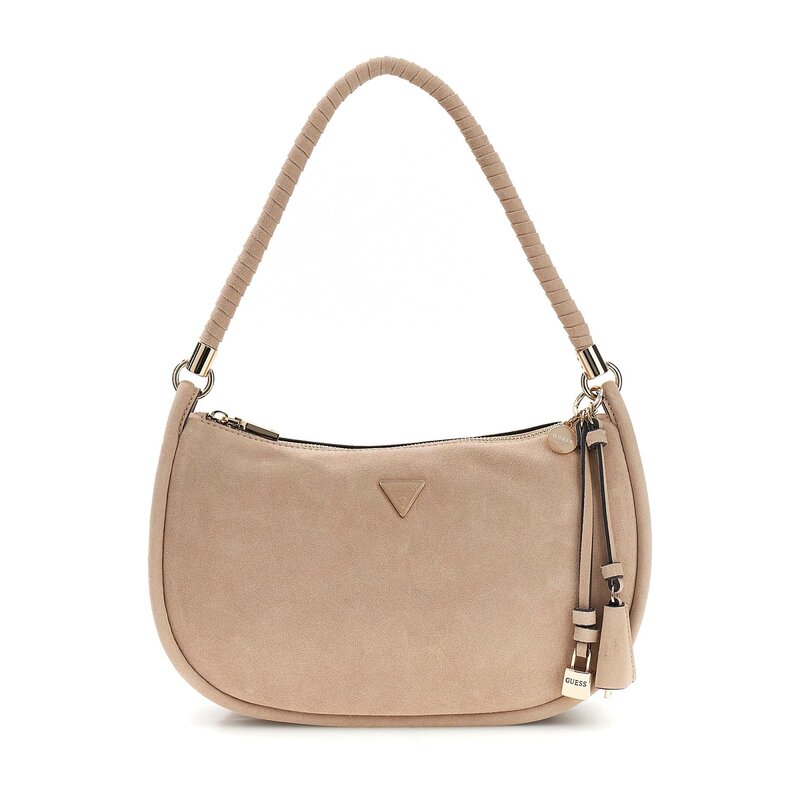 GUESS GUESS Danya schoudertas suede look taupe