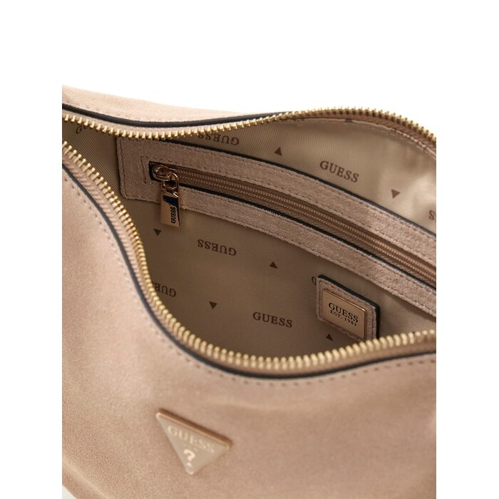 GUESS GUESS Danya schoudertas suede look taupe
