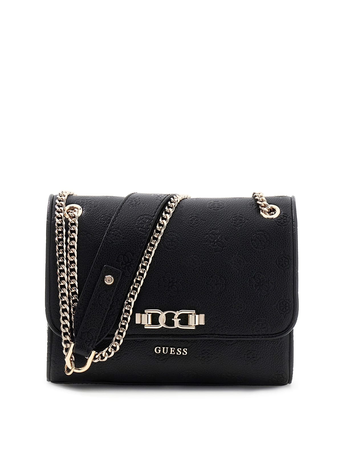 GUESS GUESS Anise schoudertas met overslag black logo