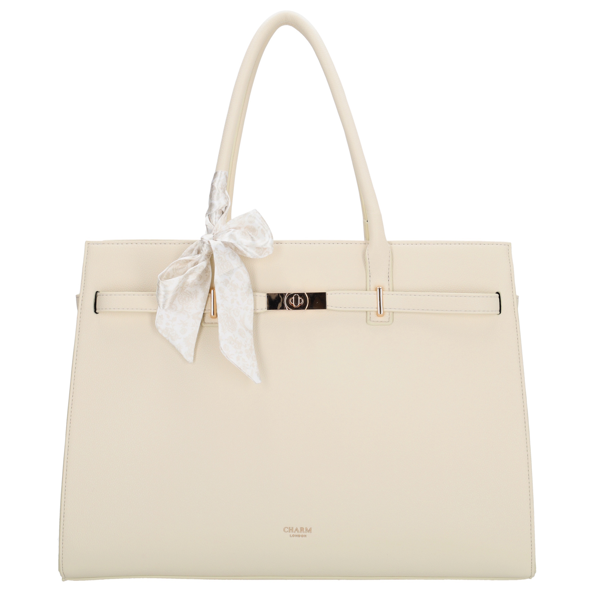 Charm London Charm London The Hamptons Laptoptas 15 inch cream