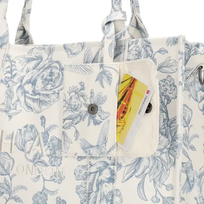 Charm London Charm London Bond Laptoptas 15,6 inch  canvas floral romance