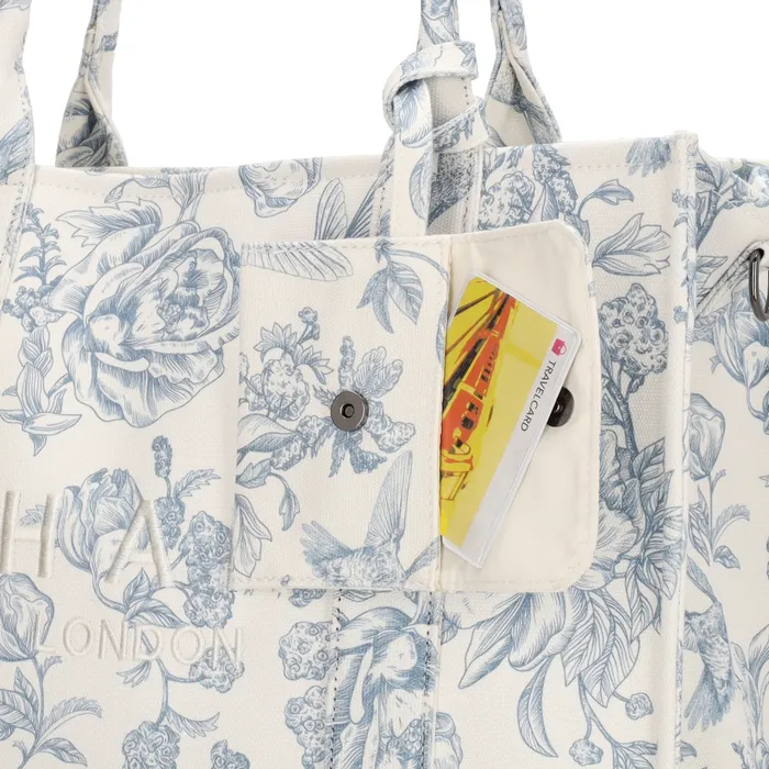 Charm London Charm London Bond Laptoptas 15,6 inch  canvas floral romance