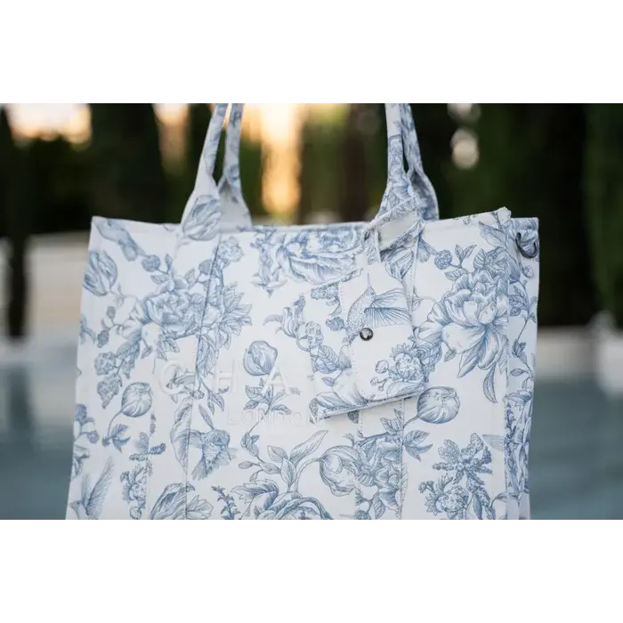 Charm London Charm London Bond Laptoptas 15,6 inch  canvas floral romance