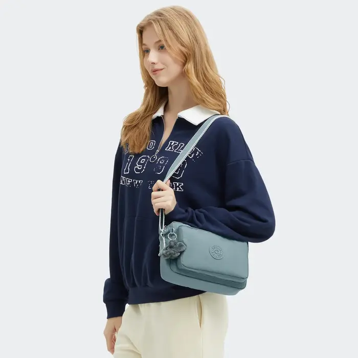 Kipling Kipling Abanu m schoudertas relaxed grey