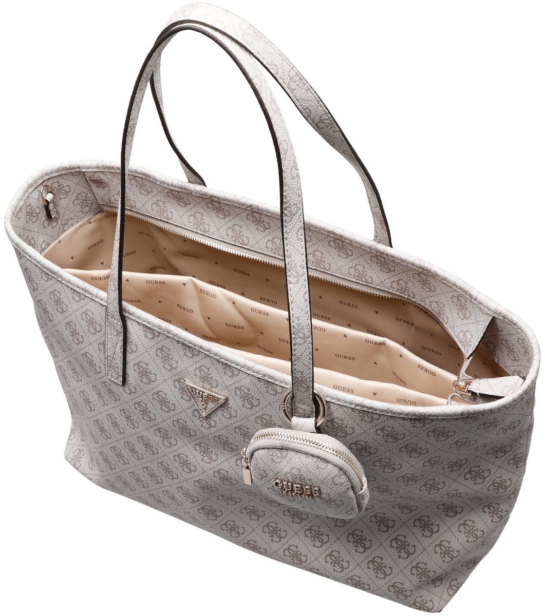 GUESS GUESS Power Play II 15.6 laptop - shopper dark taupe logo