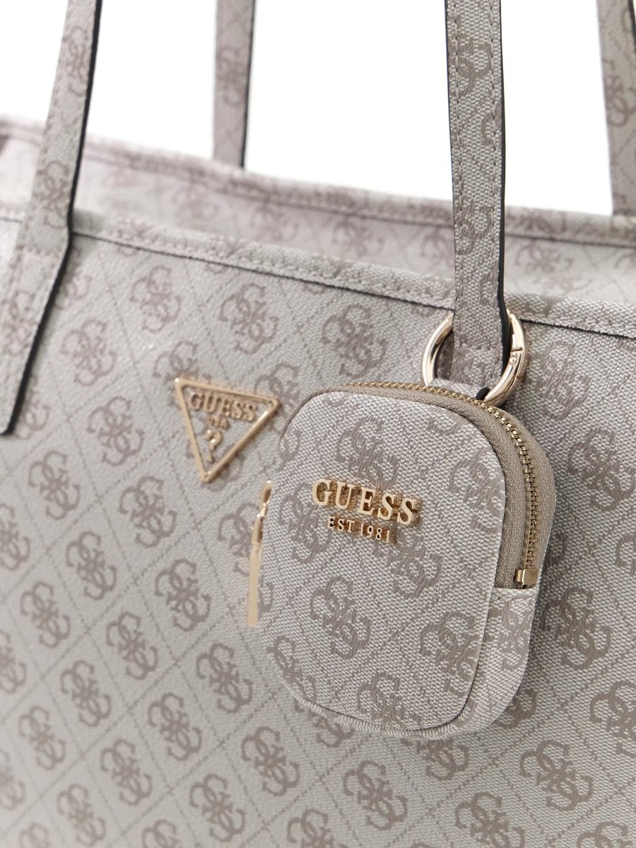 GUESS GUESS Power Play II 15.6 laptop - shopper dark taupe logo