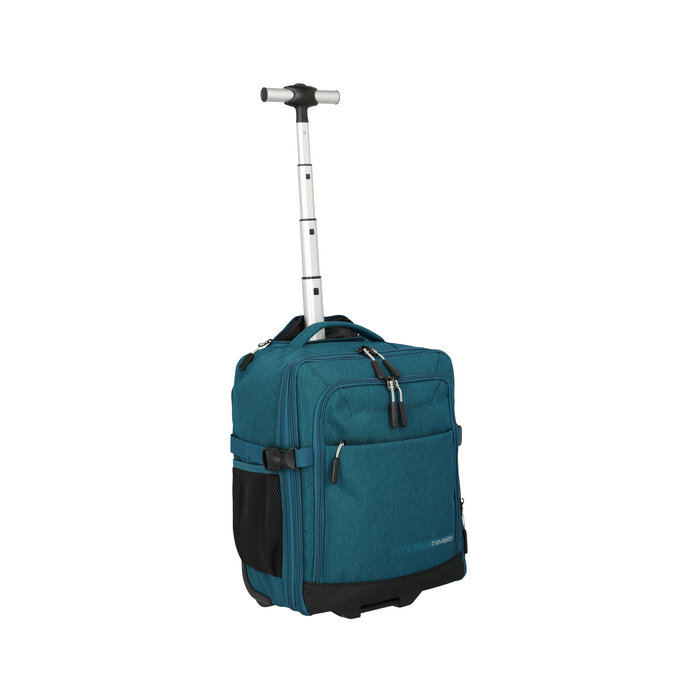 Travelite Kick Off handbagage trolley-rugtas 30x40x20cm petrol