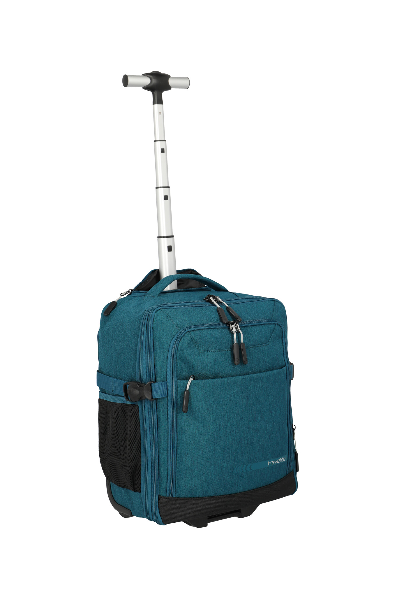 Travelite Kick Off handbagage trolley-rugtas 30x40x20cm petrol