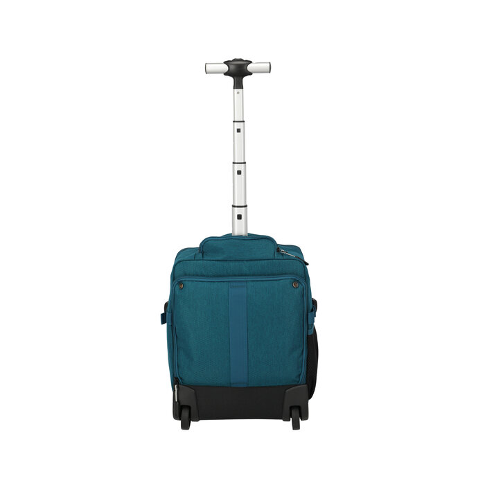 Travelite Kick Off handbagage trolley-rugtas 30x40x20cm petrol