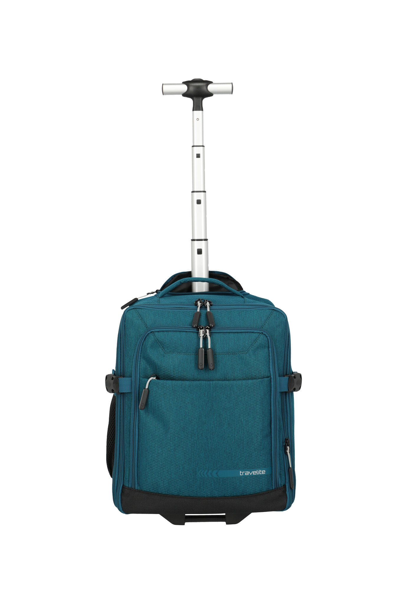 Travelite Kick Off handbagage trolley-rugtas 30x40x20cm petrol